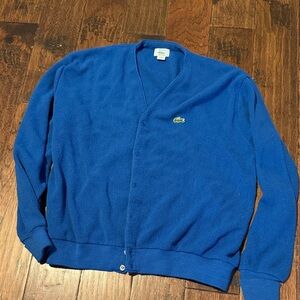 Lacoste Men's Vibrant Blue Cardigan